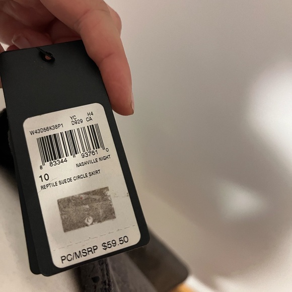 Faux snakeskin  guess / textured print skirt - Picture 4 of 4